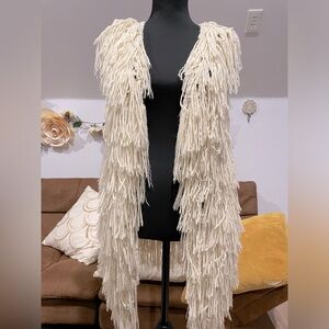 Fabulous All-Fringe Crotchet Warm Vest